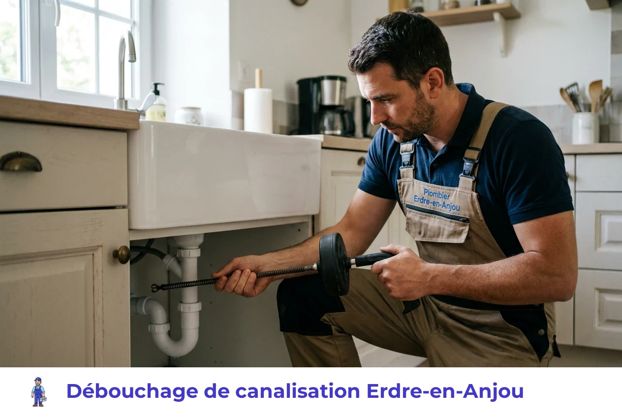 Débouchage de canalisation à Erdre-en-Anjou