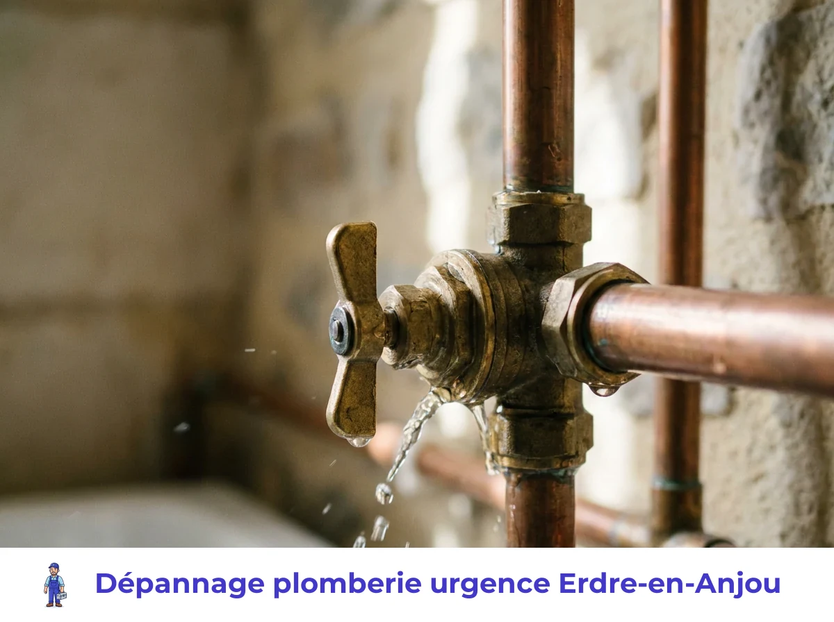 Dépannage plomberie urgence à Erdre-en-Anjou