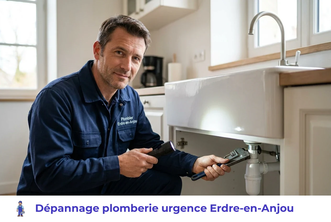 Dépannage plomberie urgence à Erdre-en-Anjou