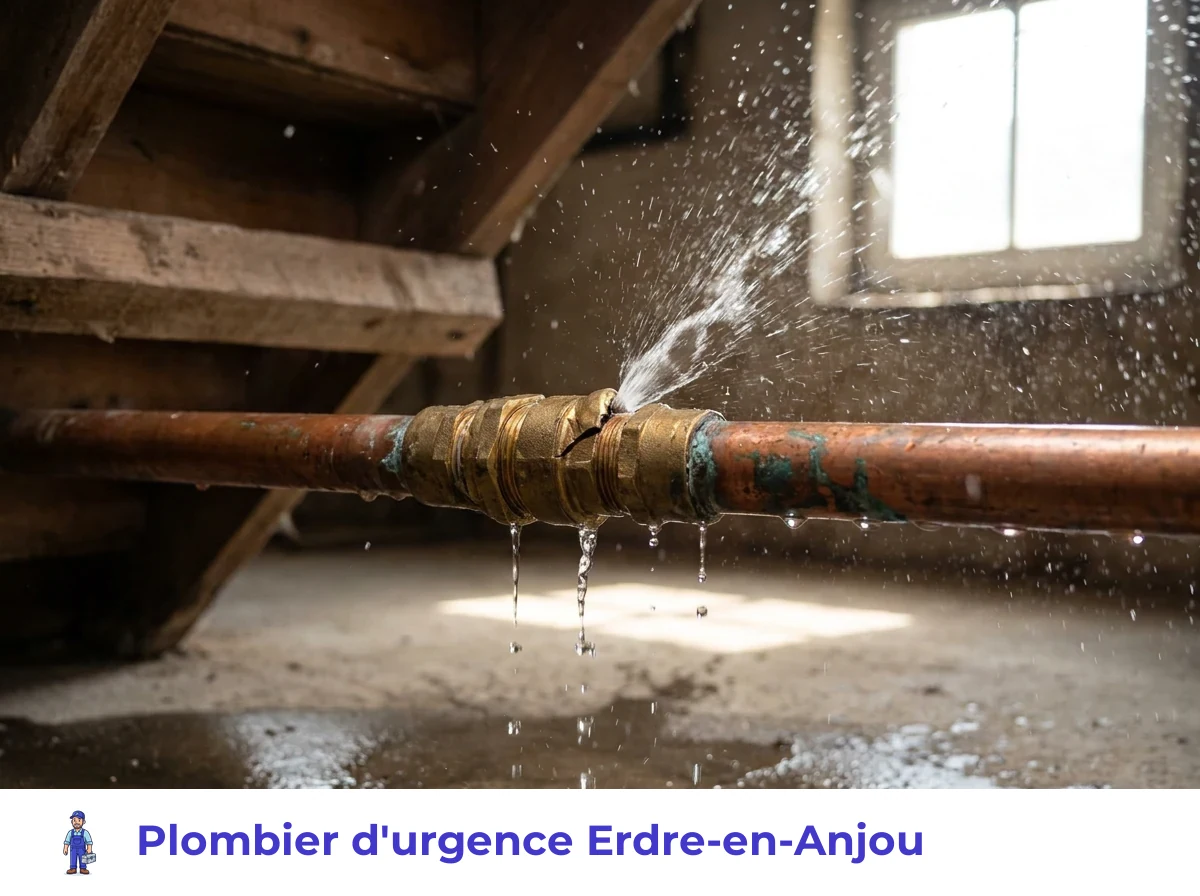 Plombier d'urgence à Erdre-en-Anjou