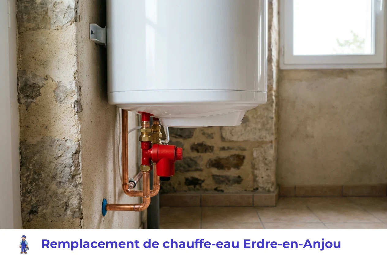 Remplacement de chauffe-eau à Erdre-en-Anjou