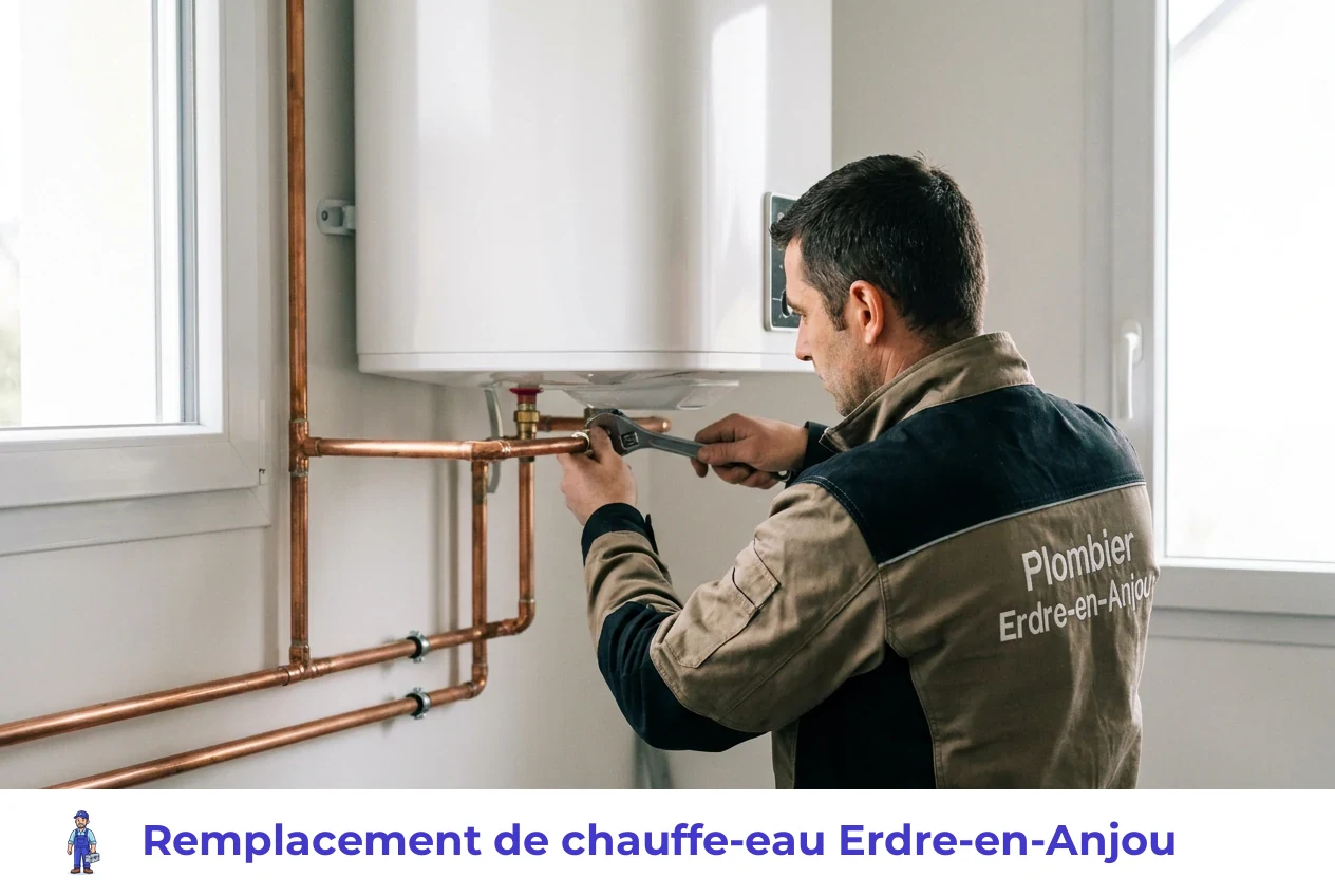Remplacement de chauffe-eau à Erdre-en-Anjou