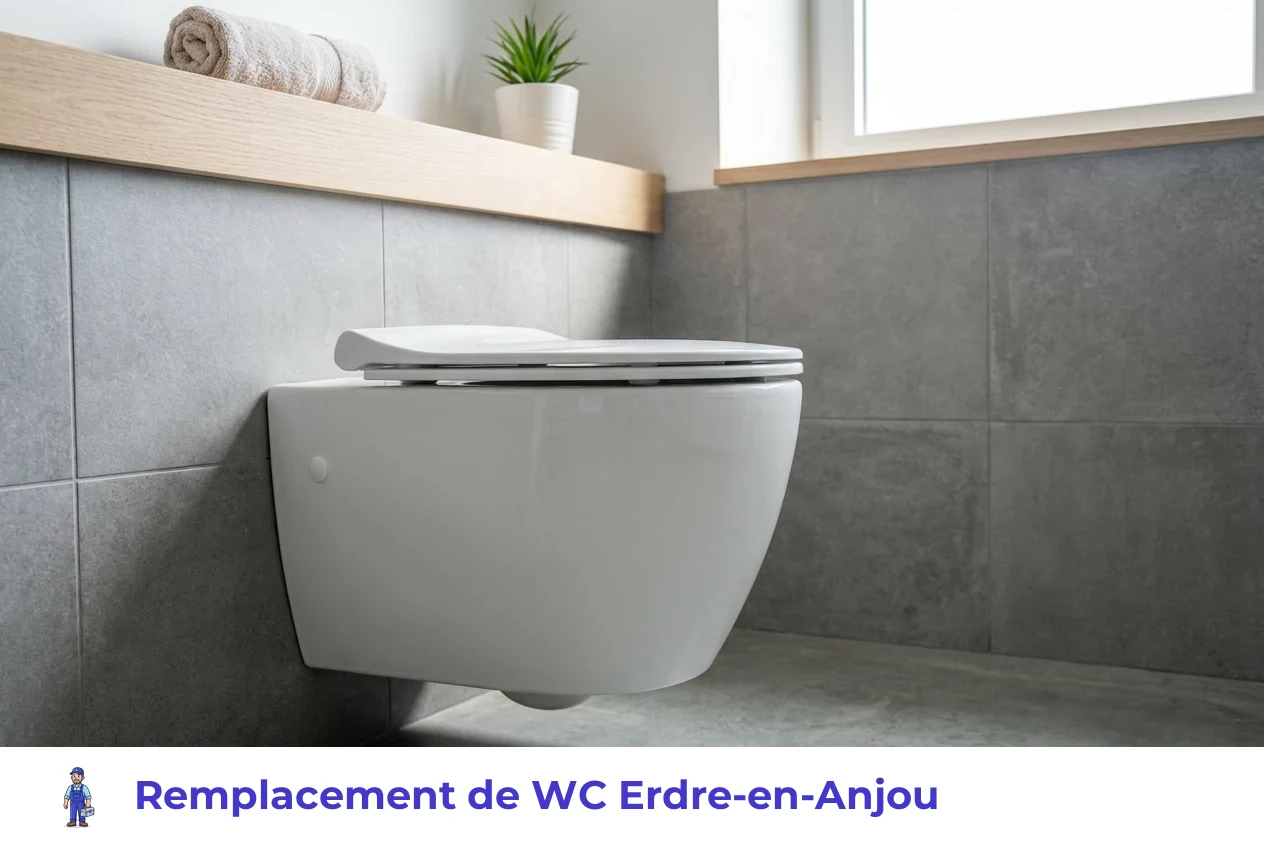 Remplacement de WC à Erdre-en-Anjou