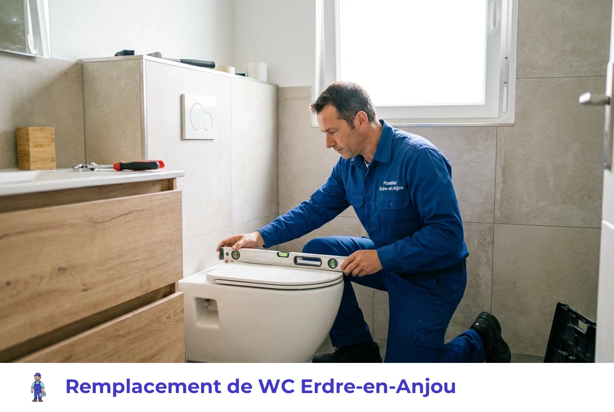 Remplacement de WC à Erdre-en-Anjou